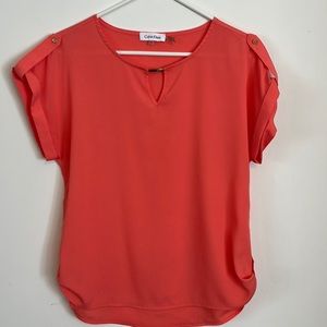 Peach Calvin Klein Shirt